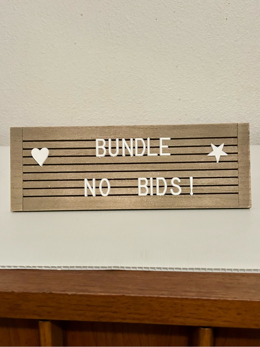 Letter Board with White Letters